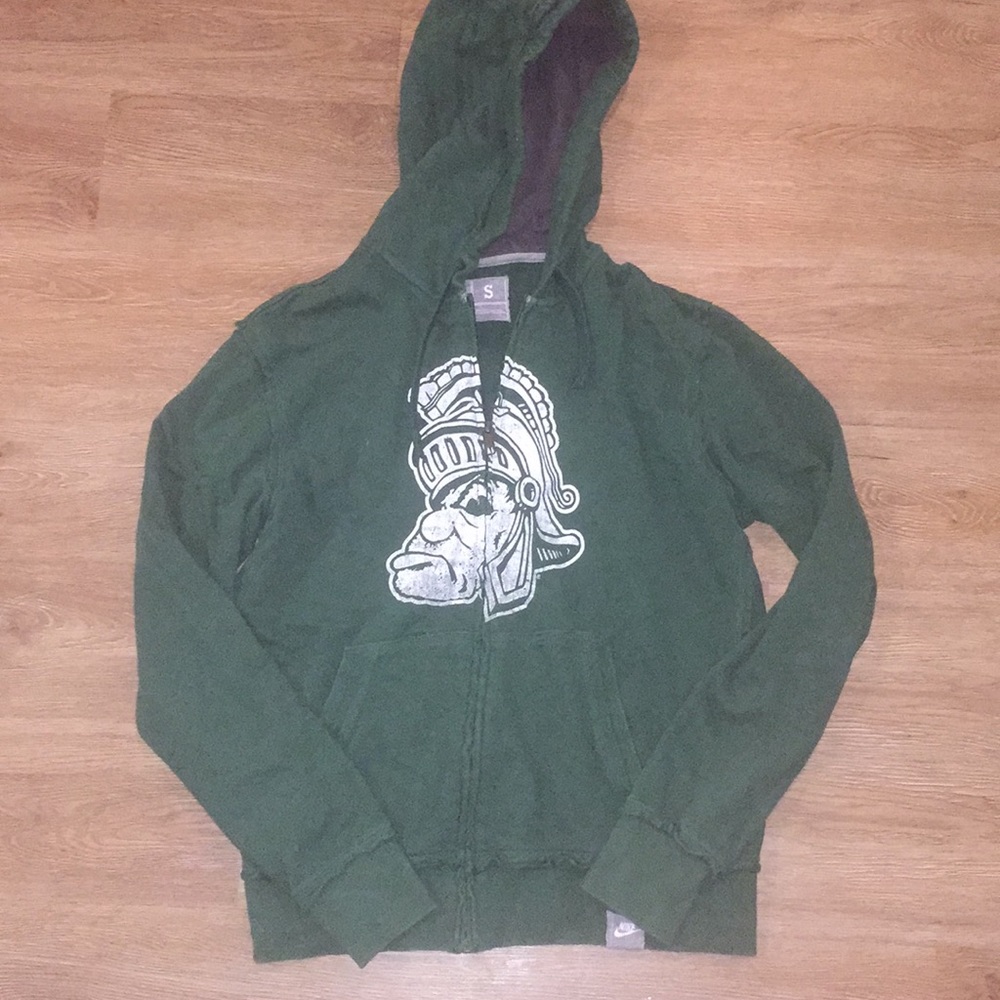 Michigan state university nike zip up hoodie